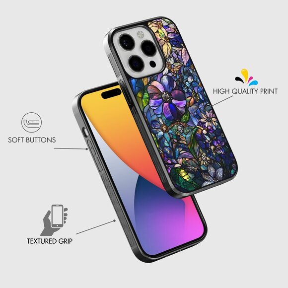 Floral Phone Cover – iPhone 16, 15 Pro, 14, Galaxy S25, S24, S24 Ultra, Pixel 9 - Picture 6 of 9